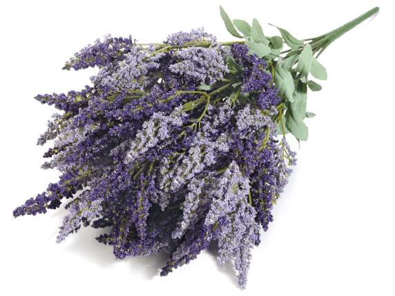 Artificial two-tone lavender bouquet