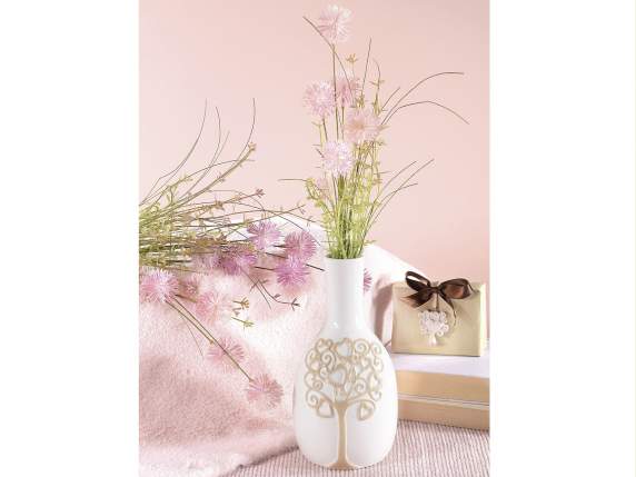 Bouquet of artificial flowers dandelions