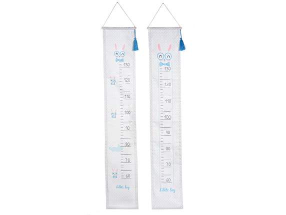 Decorated fabric meter for childrens childhood to hang