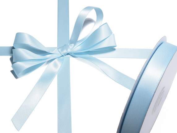 15mm baby blue double satin ribbon
