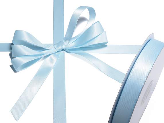 Baby blue double satin ribbon