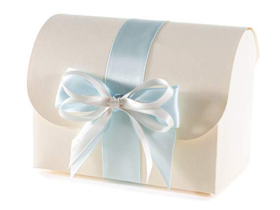 25mm baby blue double satin ribbon