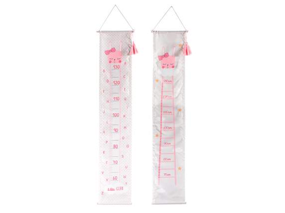 Decorated fabric meter for childhood girl to hang