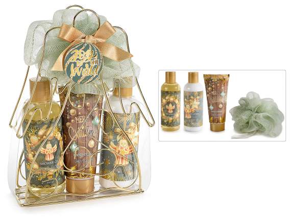 Angel gift box with 3 body and sponge products