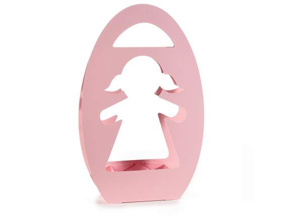 Flower basket for girls, colored paper, semi-water repellent