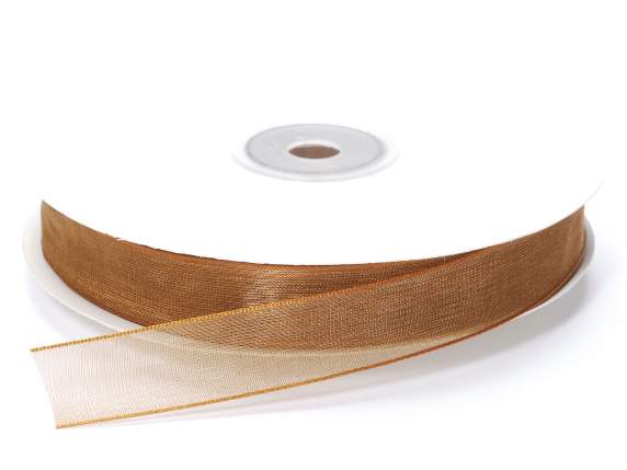 Bronze organza ribbon