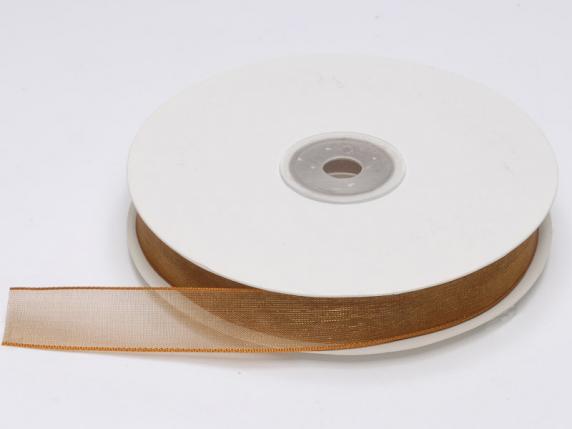 Bronze organza ribbon