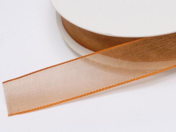 Bronze organza ribbon