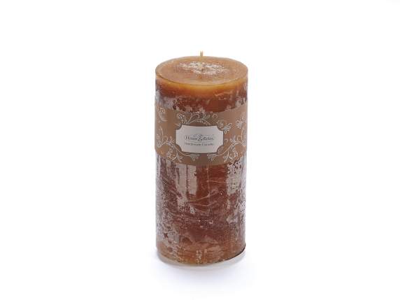 Large caramel candle