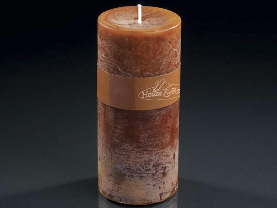 Large caramel candle