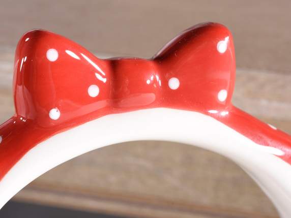 6-compartment ceramic chicken food egg holder