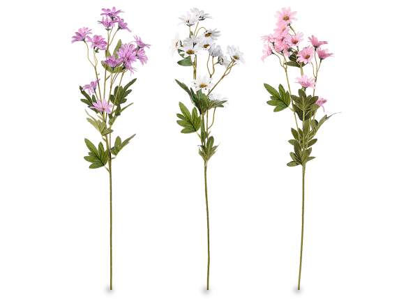 Artificial Fabric Daisy Branch