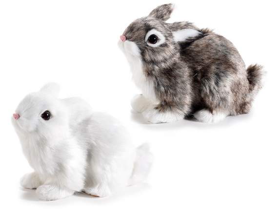 Decorative faux fur bunny