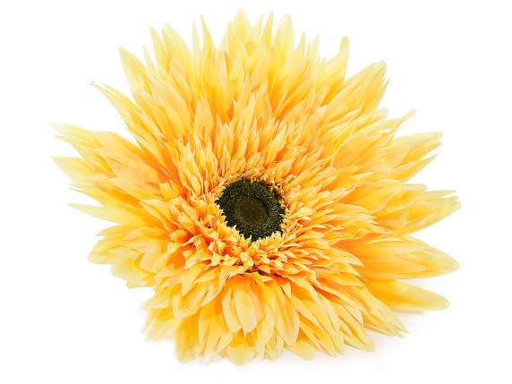 Giant fabric sunflower without stem with back hook