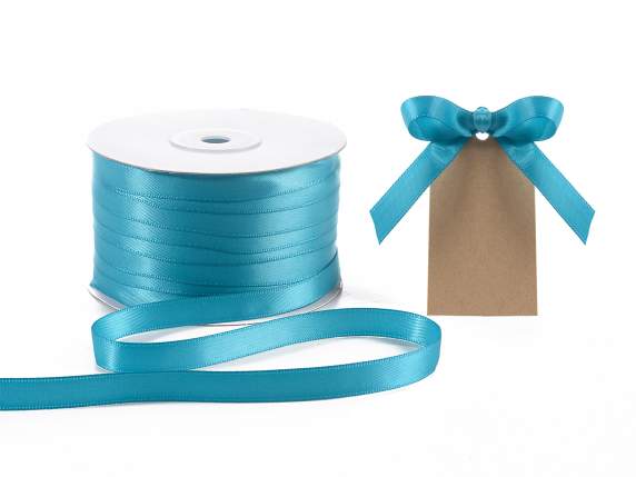 10mm peacock double satin ribbon