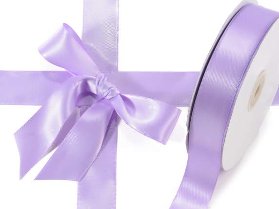 Double satin ribbon 25mm lilac wisteria