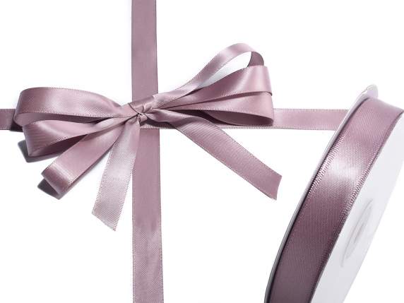 15mm dove grey double satin ribbon