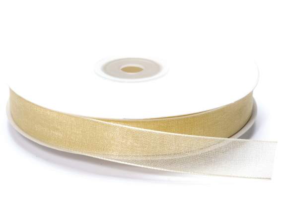 Ecru organza ribbon