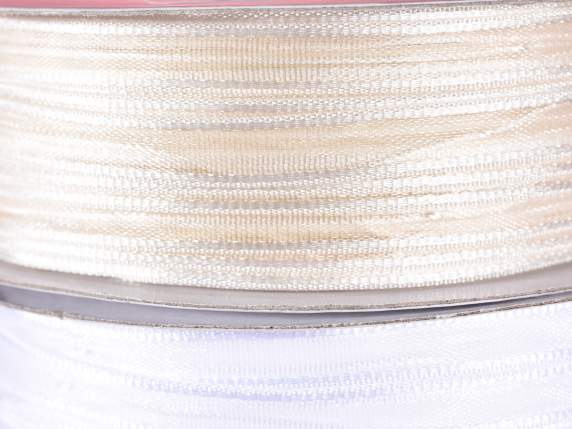 6mm veil ribbon with ecru tie