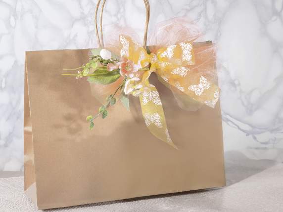 Medium horizontal bag - envelope in recycled kraft paper
