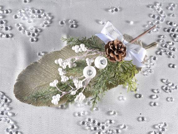Set of 2 glitter resin leaf plates