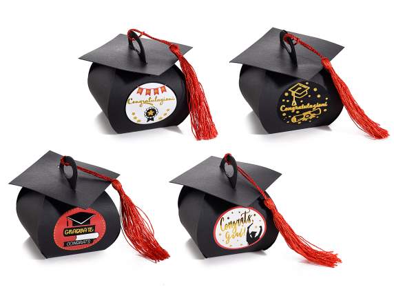 Graduation touch paper box with tassel
