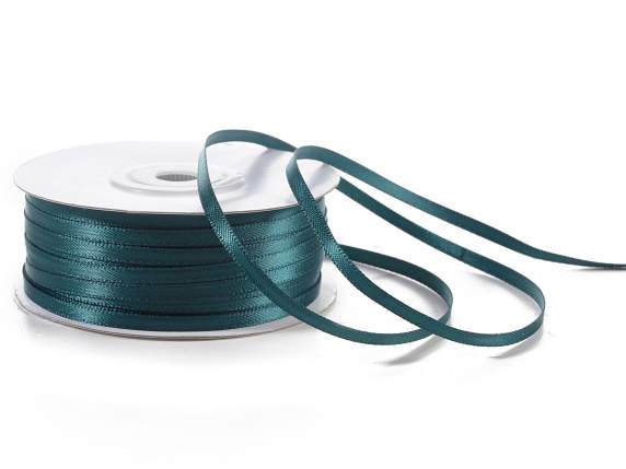 Emerald green double satin ribbon