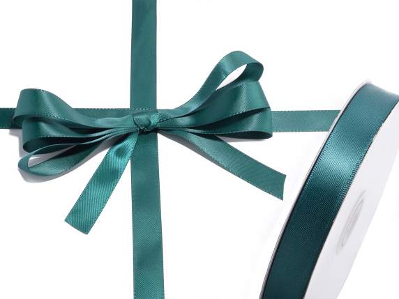 Emerald green double satin ribbon