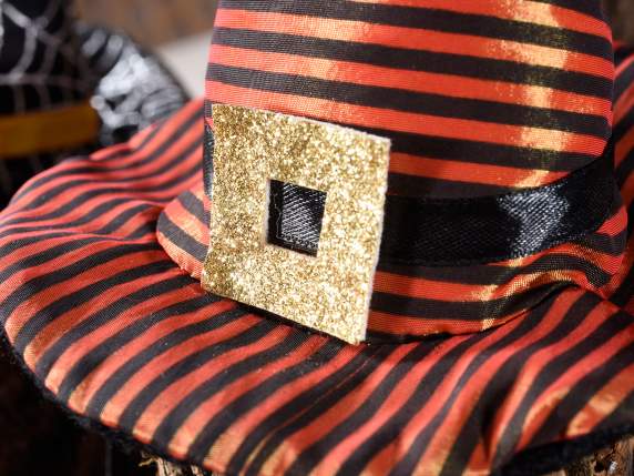 Halloween headband with hat and silver spider