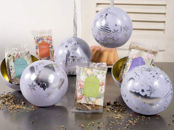 40g herbal tea infusion in a gift ball that can be opened
