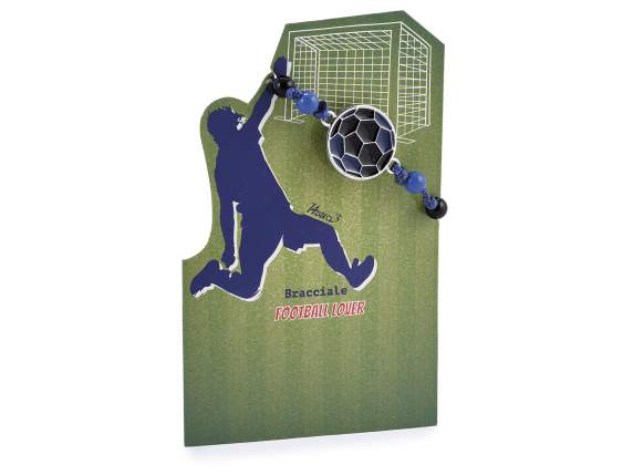 String bracelet The world of football in display and card