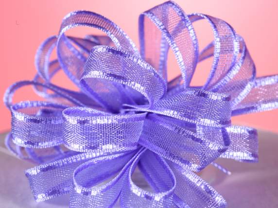 6mm veil ribbon with lavender tie