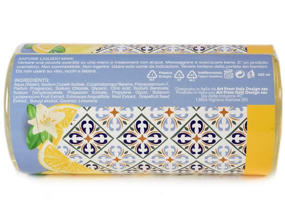 Liquid soap 500ml with dispenser Mediterranean citrus fruits