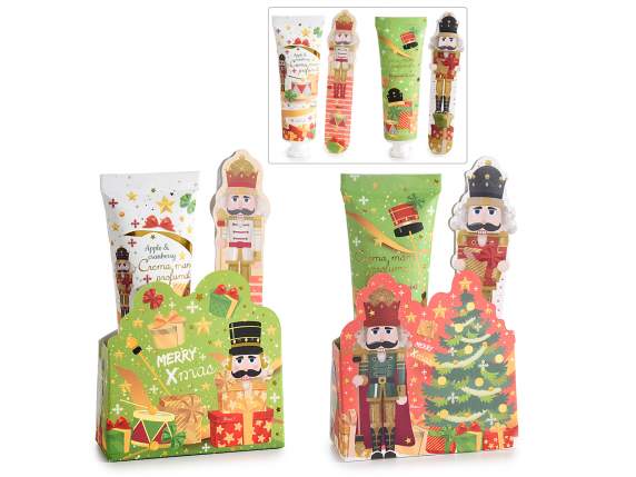 Nutcracker gift box with hand cream and file