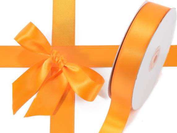 Orange satin ribbon