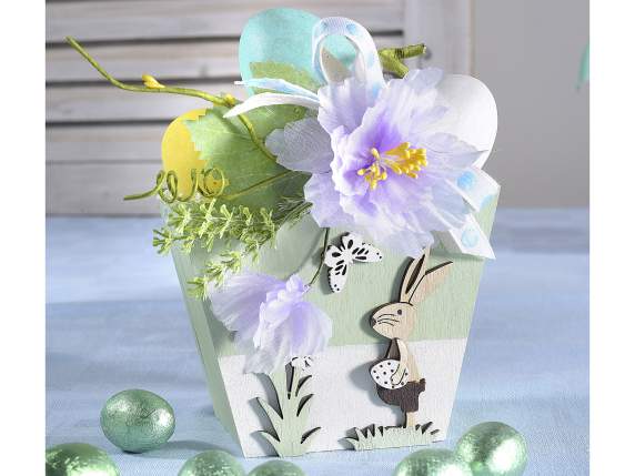 Bouquet of colorful artificial peony