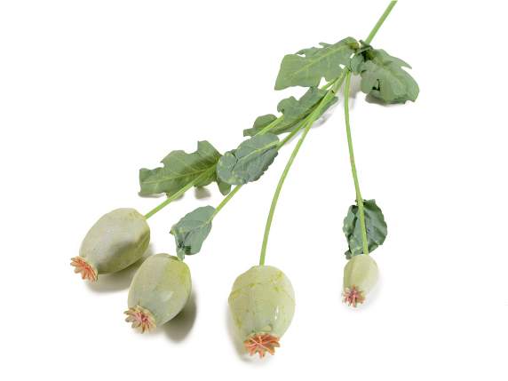 Artificial poppy seed branch