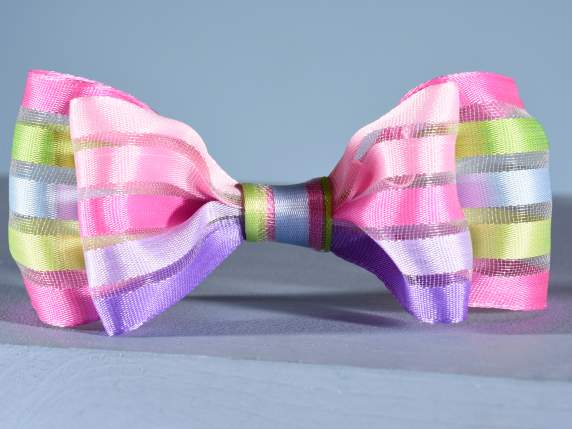 Rainbow fabric ribbon with moldable edges