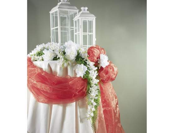Strawberry red simple organza towel