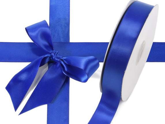 Double royal blue satin ribbon