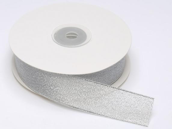 Silver blade ribbon 25mm x 25mt