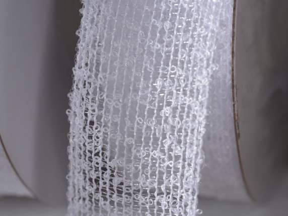 White polyester net ribbon
