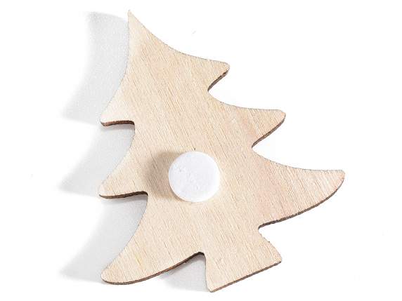 Expo 72 wooden Christmas decorations with adhesive