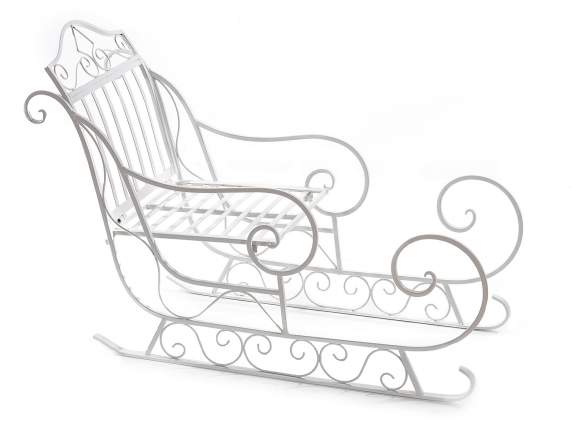 White Metal Santas Sleigh