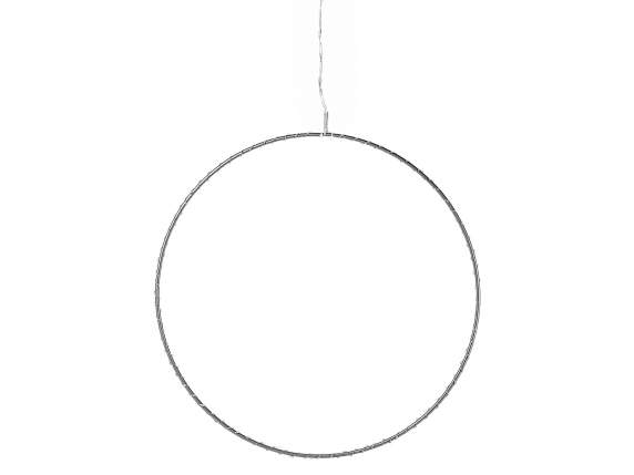 Luminous circle with 190 warm white led lights to hang