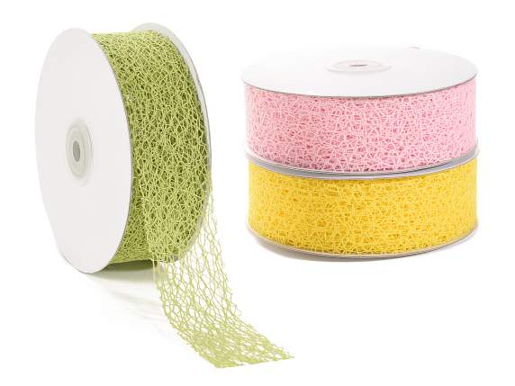 38mm colored mesh ribbon