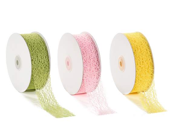 38mm colored mesh ribbon