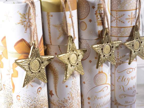 Tube of 30 incense sticks and incense holder Gold Christmas