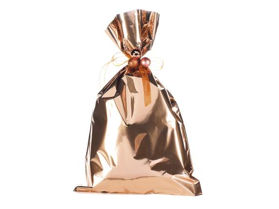 30x50h 45 micron glossy bronze metallic envelope