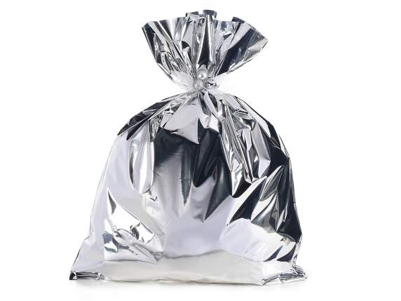 45x60h 45 micron shiny silver metallic envelope